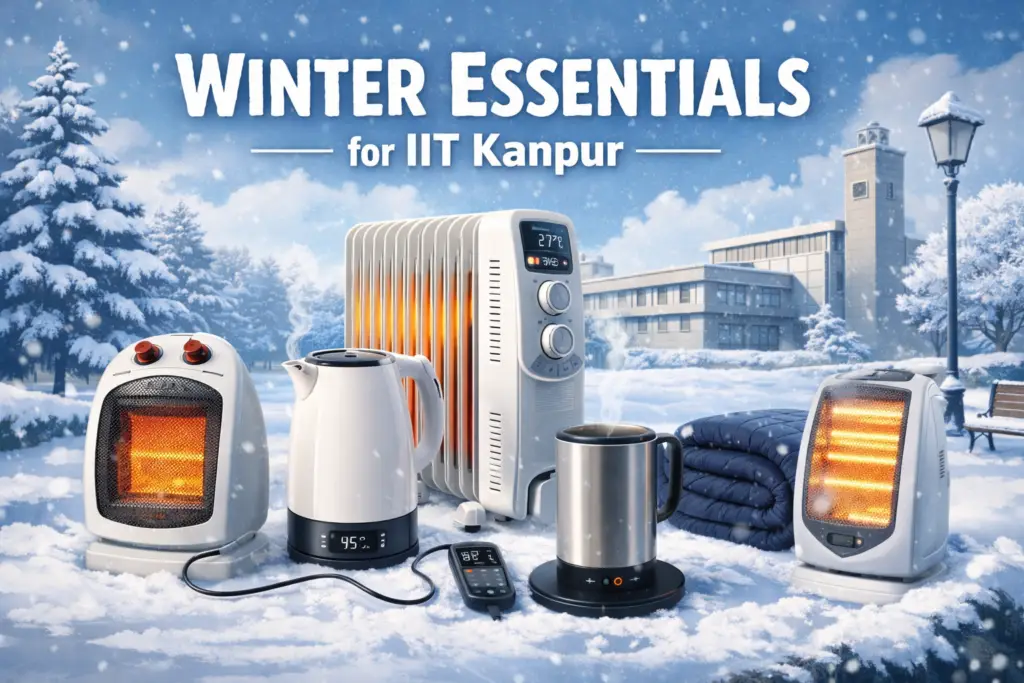 Winter Essentials at IIT Kanpur | Heaters & Water Heaters 2 ChatGPT Image Feb 11 2026 07 57 51 PM